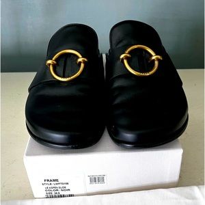 FRAME Le Aspen Leather mule Slide 38.5